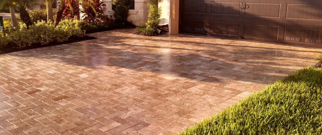 Scellant pavé-uni — avant application